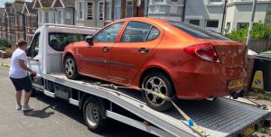 Scrap car collection in Folkestone